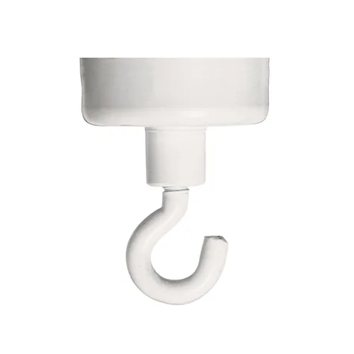 Franken Hakenmagnet Ø 37 mm, 1 Stück, Weiss - Detailfarbe: Weiss - Verpackungseinheit: 1 Stück - Haftkraft: Normal haftend