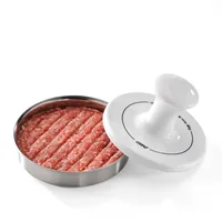 GEFU Burgerpresse Spark Rund - Detailfarbe: Weiss - Form: Rund - Material: Edelstahl - Porzellan