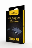 Cablexpert A-USB3C-HDMIVGA-01 USB graphics adapter Grey