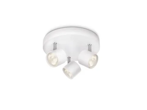 Philips Aufbauspot myLiving Star 56243/31/16 Weiss - Leuchten Kategorie: Deckenleuchte - Betriebsart: Netzbetrieb - Lampensockel: LED fest verbaut - Farbtemperatur Kelvin: 2700 K - Gesamtleistung: 13.5 W - Farbwiedergabeindex CRI: 80