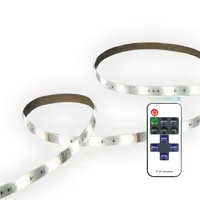 KSiX LED Stripe 5m, schneidbar, 2400 lm, CCT-Weiss, Fernbedienung - Protokoll: Infrarot - Lampensockel: LED fest verbaut - Smart Home: Kompatibel - Inklusive Netzteil: Ja - Dimmbar: dimmbar - Set: Ja