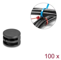DELOCK Kabelbinder Befestigungskupplung D 12 x H 8 mm 90 dr