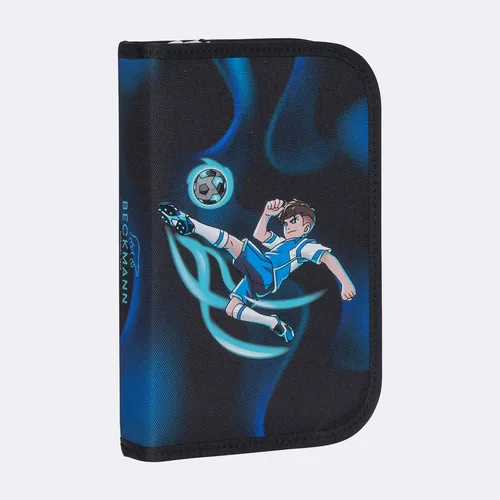 Beckmann Schulthek-Set Classic Magic League 6-teilig - Altersempfehlung ab: 6 Jahren - Wasserabweisend: Ja - Detailfarbe: Dunkelblau - Schwarz - Gewicht: 940 g - Volumen: 22 l - Motiv: Fussball