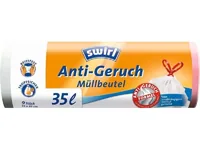 Swirl Müllbeutel Müllbeutel Aktive Frische 35 Liter 35 l, 9 Stück - Parfümiert: Ja - Volumen: 35 l - Trageriemen: Ja - Material: Kunststoff