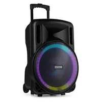 Fenton Lautsprecher FT15 lED MK2 - Lautsprecher Kategorie: Aktiv - Bauweise: Multifunktionsbox - Eigenschaften: Bluetooth Audio Streaming - Akkubetrieb - Integrierter Lichteffekt - Mikrofoneingang - Bestückung: 1x 1 - 1x 15