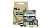 EPSON Colour Tape Green/Grey -  12mm -  8m -  LK-4GAS