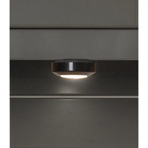 Star Trading Unterbauleuchte LED Nachtlicht, Ø 6.9 cm, Schwarz - Betriebsart: Batteriebetrieb - Gesamtleistung: 0.55 W - Dimmbar: nicht dimmbar - Lichtfarbe: Warmweiss (WW) - Zusätzliche Ausstattung: Ein/Aus-Schalter - Farbtemperatur Kelvin: 3000 K