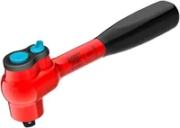 Feinzahn-Umschaltknarre 8816HPKV (rot, Betätigungswinkel 4°, Kugelsicherung)
