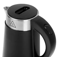 Adler AD 1372B electric kettle 0.6 L 800 W Black, Metallic