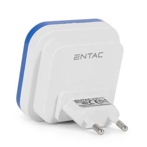 Entac Nachtlicht 0.5W quadratisch CW Blue Dämmerungssensor