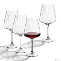 LEONARDO Rotweinglas Paolo 250 ml, 4 Stück - Material: Glas - Glas Typ: Rotweinglas - Detailfarbe: Transparent - Höhe: 23 cm - Volumen: 250 ml