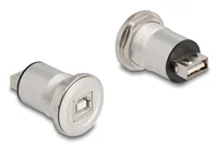 DELOCK USB2.0 Type-C zu Typ-B Einbaubuchse Aluminium