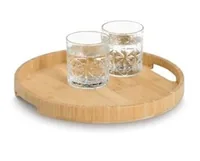 Zeller Present 25670 food service tray Classic serving tray Round Wood