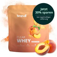 Brandl-Nutrition Pulver Clear Whey Pfirsich 800 g - Produktionsland: Deutschland - Anwendungszweck: Kraft - Einnahme: Nach Aktivität - Während Aktivität - Gewicht pro Einheit: 800 g - Verpackungseinheit: 1 Stück - Sportart: Fitness
