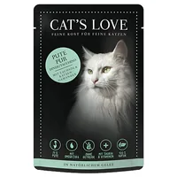 Cat's Love Nassfutter Adult Pute, 85 g - Tierbedürfnis: Kein besonderes Bedürfnis - Geschmacksrichtung: Geflügel - Zertifikate: Keine Zertifizierung - Fleischsorte: Truthahn - Packungsgrösse: 85 g - Futtereigenschaft: Getreidefrei - Ohne künstliche Zusätz