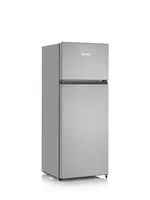 Severin Kühlschrank DT 8761 Silber, Rechts, Wechselbar - Energieeffizienzklasse: E - Bauart: Freistehend - Einbaunormen: Keine - Nutzinhalt Kühlen: 165 l - Nutzinhalt Gefrieren: 41 l - Breite: 55 cm