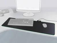 Delock Gaming-Mausmatte 92x30 cm mit RGB-Beleuchtung - Tiefe: 920 mm - Breite: 303 mm - Detailfarbe: Schwarz - Form: Eckig - Höhe: 3 mm - Handgelenkauflage: Nein