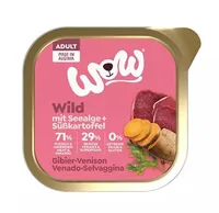 WOW Nassfutter Adult Wild Schale 150g - Tierbedürfnis: Kein besonderes Bedürfnis - Geschmacksrichtung: Wild - Zertifikate: Keine Zertifizierung - Fleischsorte: Wild - Packungsgrösse: 150 g - Futtereigenschaft: Getreidefrei - Ohne künstliche Zusätze - Glut