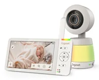 Gigaset Babyphone Baby 700 Connected - Ausstattung: Bewegungssensor - Geräuschesensor - Nachtlicht - Schlaflieder - Thermometer - Videofunktion - Display vorhanden: Ja - Verbindungsmöglichkeiten: Bluetooth - FHSS - WLAN (Wi-Fi) - Stromversorgung: Akkubetr