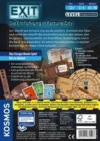 Kosmos Kennerspiel EXIT: Die Entführung in Fortune City - Sprache: Deutsch - Kategorie: Deduktion - Kooperationsspiel - Altersempfehlung ab: 12 Jahren - Spieldauer: 90 min - Min. Anzahl Spieler: 1 - Max. Anzahl Spieler: 4