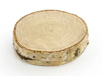 Partydeco Tischkarte Holzscheibe Ø 4.5-6.5 cm, H: 1 cm, 6 Stück, braun - Papierformat: Kein - Motiv: Hochzeit - Verpackungseinheit: 6 Stück - Detailfarbe: Braun - Inkl. Couvert: Nein