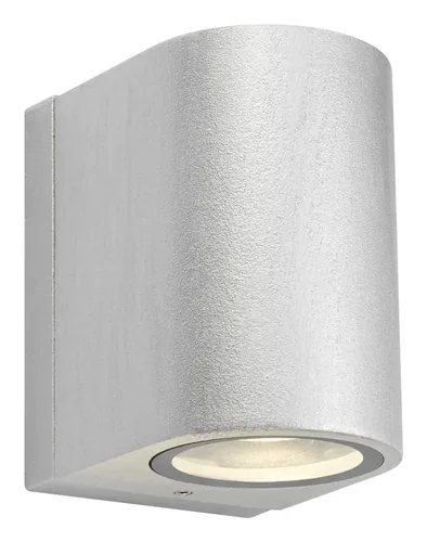 Markslöjd Alor Fassadenleuchte Silber 1x Lampe - Smart Home: Nicht kompatibel - Dimmbar: dimmbar - Anwendungsbereich: Outdoor - Betriebsart: Netzbetrieb - Zusätzliche Ausstattung: Keine - Lampensockel: LED fest verbaut