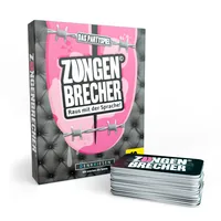 Denkriesen Partyspiel Zungenbrecher - «Raus mit der Sprache» -DE- - Sprache: Deutsch - Kategorie: Kartenspiel - Partyspiel - Altersempfehlung ab: 16 Jahren - Spieldauer: 30 min - Min. Anzahl Spieler: 3 - Max. Anzahl Spieler: 8