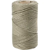 Creativ Company Baumwollgarn Makramé 330 g, Grün - Packungsgrösse: 1 Stück - Länge: 1.98 m - Material: Polyester - Baumwolle - Detailfarbe: Grün - Waschbar bei: 20 °C - Nadelstärke: 2 mm