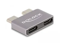 Delock USB-Adapter 40 Gbps USB-C Stecker - USB-C Buchse - USB Standard: Thunderbolt 4 (40 Gbps) - Winkelstecker: Nein - Steckertyp Seite B: USB-C Buchse - Besondere Eigenschaften: Portblocker - Steckertyp Seite A: USB-C Stecker