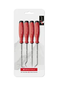 PB Swiss Tools PickTool Set PB 38680.CN 4-teilig Rot - Werkzeugtyp: Spezialwerkzeug - Set: Ja - Grösse: 3