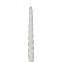 Star Trading LED-Stabkerzen Set Flamme Shine, 24.5 cm, Weiss - Betriebsart: Batteriebetrieb - Fernbedienung: Nein - Aussenanwendung: Nein - Höhe: 24.5 cm - Timerfunktion: Ja - Set: Ja