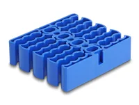 DELOCK Kabel-Organizer mit 24 Kabeleinführungen blau