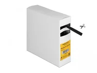 Delock Schrumpfschlauch Box mit Innenkleber, 5 m x 7.9 mm - Detailfarbe: Schwarz - Länge: 5 m - Durchmesser: 7.9 mm - Material: Polyolefin