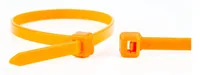 WKK 11032371 fascetta Releasable cable tie Plastica, Poliammide Arancione 100 pz