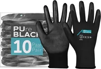 ACE Arbeitshandschuh 10 Paar PureBlack PU Grösse: XXL, Schwarz - Zielgruppe: Herren - Grösse: XXL - Produkttyp: Arbeitshandschuhe - Montagehandschuhe - Grössensystem: DE - Grössentyp: Normalgrösse