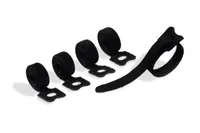 DURABLE Klett-Kabelbinder Cavoline Grip Tie, Schwarz - Breite: 10 mm - Länge: 0.2 m - Ausstattung Kabelmanagement: Wiederverwendbar - Produkttyp: Klettkabelbinder - Verpackungseinheit: 5 Stück - Material: Textil