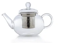 Creano Teekanne 0.8 l, Transparent - Material: Borosilikatglas - Detailfarbe: Transparent - Filtertyp: Edelstahlfilter - Fassungsvermögen: 0.8 l - Kompatible Kochfelder: Manuell - nicht für Kochfelder
