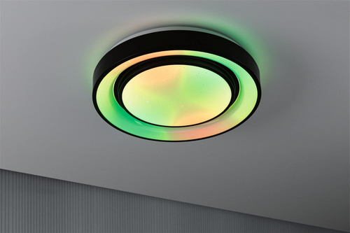 Paulmann Deckenleuchte LED Rainbow mit Regenbogeneffekt - Leuchten Kategorie: Deckenleuchte - Wandleuchte - Betriebsart: Netzbetrieb - Lampensockel: LED fest verbaut - Farbtemperatur Kelvin: 3000 bis 6500 K - Dimmbar: dimmbar - Farbwiedergabeindex CRI: 0