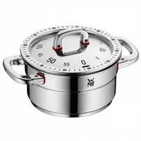 WMF Küchentimer Premium One Silber - Materialtyp: Kunststoff - Funktionen: Zeit - Material: Kunststoff - Detailfarbe: Silber - Displaytyp: Analog