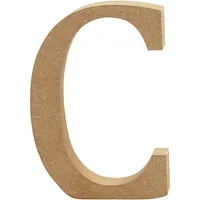 Creativ Company Holzbuchstabe C 1 Stück - Breite: 2 cm - Höhe: 13 cm - Länge: 13 cm - Anzahl Stück: 1 Stück - Holzherkunft: China - Holzhandelsname: Mischholz/MDF