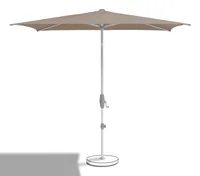 Suncomfort by Glatz Sonnenschirm Shell Turn 300 cm, Light Taupe - Breite: 300 cm - Länge: 300 cm - Detailfarbe: Taupe - Einsatzgebiet: Outdoor