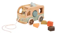 Spielba Holzspielwaren Nachziehspielzeug Bus Bär - Altersempfehlung ab: 12 Monaten - Material: FSC®-Holz - Holz - Eigenschaften: Zertifikat - Zertifikate: FSC - Detailfarbe: Orange - Mehrfarbig - Blau