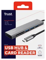 Trust Halyx USB 3.2 Gen 1 (3.1 Gen 1) Type-C 104 Mbit/s Aluminium