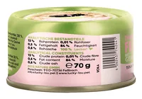 Lucky Lou Extra Food Thunfisch mit Gemüse in Sud, 70 g - Tierbedürfnis: Kein besonderes Bedürfnis - Geschmacksrichtung: Gemüse - Fisch - Zertifikate: Keine Zertifizierung - Fleischsorte: Thunfisch - Futtereigenschaft: Getreidefrei - Ohne künstliche Zusätz