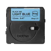 Schriftband Brother 12mmx4m schwarzhellblau BTAG-L31