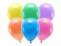 Partydeco Luftballon Uni Eco Pastel 10 Stück, Mehrfarbig, Ø 30 cm - Packungsgrösse: 10 Stück - Grösse: 30 cm - Produkttyp: Luftballon - Motiv: Kein - Detailfarbe: Apfelgrün - Blau - Gelb - Grasgrün - Hellblau - Orange - Rosa - Rot - Violett - Weiss - Mate