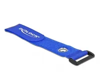 Delock Klettkabelbinder Blau 280 mm x 38 mm 3 Stück - Breite: 38 mm - Länge: 280 mm - Produkttyp: Klettkabelbinder - Ausstattung Kabelmanagement: Wiederverwendbar - Haftend - Verpackungseinheit: 3 Stück - Material: Klett
