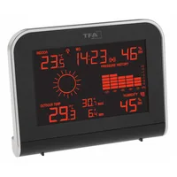 TFA Dostmann Wetterstation Sphere - Funktionen: Aussentemperatur - Uhrzeitanzeige - Innentemperatur - Aussenluftdruck - Aussenluftfeuchtigkeit - Display - Raumluftqualität - Aktuelle Wetterlage - Set: Nein - Typ: Wetterstation