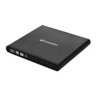 Verbatim External Slimline CD/DVD Writer optical disc drive DVD±RW Schwarz