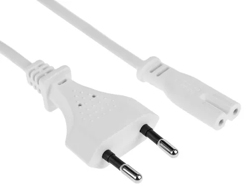 FURBER.power Netzkabel C7-T26 1.0 m Weiss - Anzahl Leiter: 2 - Detailfarbe: Weiss - Kinderschutz: Ja - Steckereigenschaften: Angespritzt - Steckertyp Ausgang: C7 - Leiterquerschnitt: 0.75 mm²